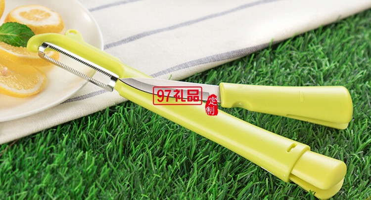 定制LOGO  蘋(píng)果土豆削皮器 水果刀二合一