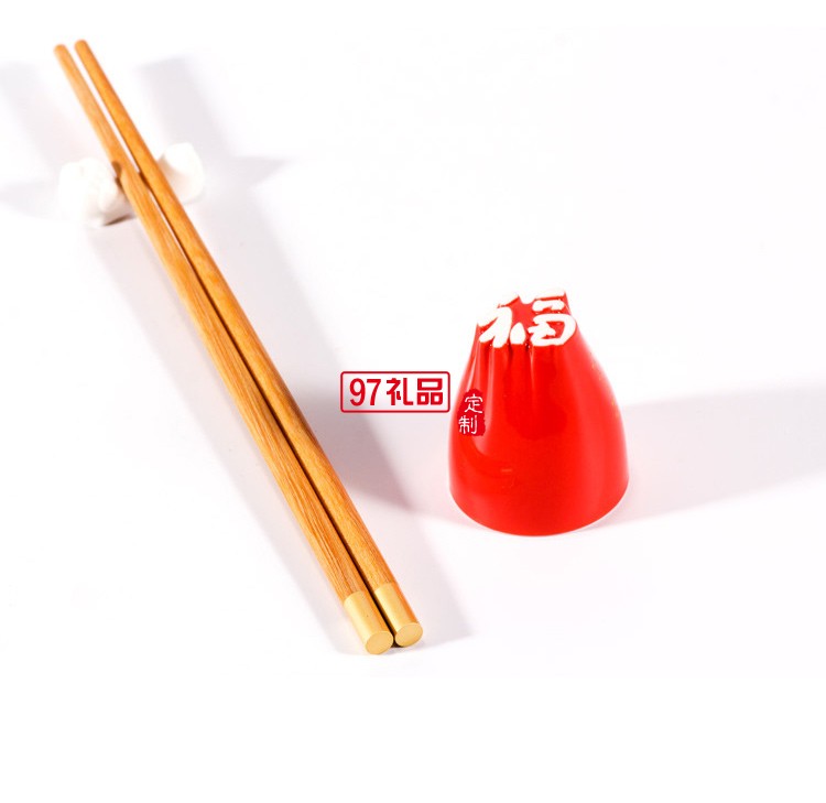 字器吉意杯筷箸套裝福祿壽禧財漢字文化杯中國風喬遷禮品