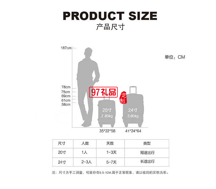  啄木鳥飛揚系列子母組合旅行箱單體款-里爾ZRA-0902