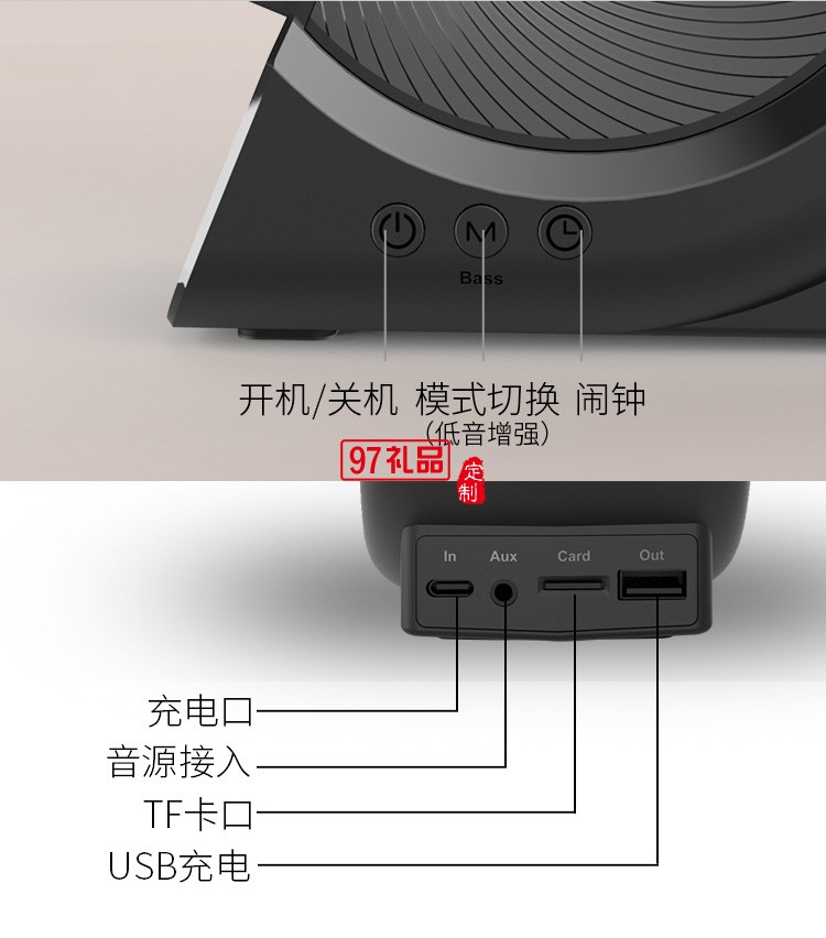無(wú)線充電器藍(lán)牙音箱私模三合一