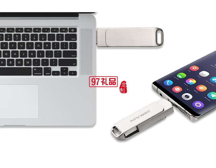 手機電腦兩用type-c優(yōu)盤  金屬旋轉(zhuǎn)USB 3.1
