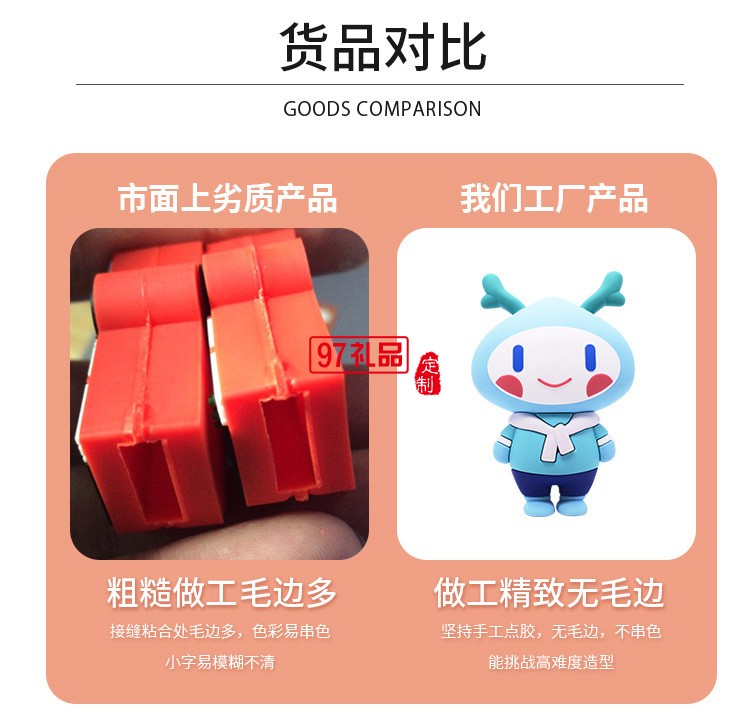 創(chuàng)意pvc卡通u盤 個(gè)性京劇國(guó)粹開模定制