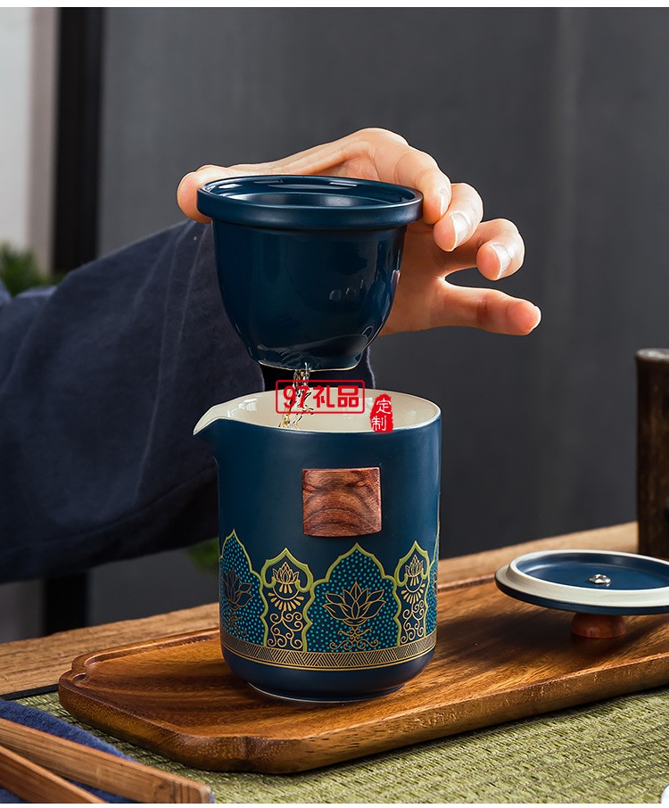 便攜快克杯旅行茶具車載小套戶外簡(jiǎn)約一壺三杯