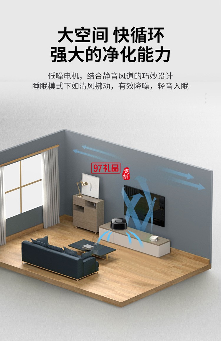 新品車(chē)載凈化器 PM2.5梯形桌面空氣凈化器負(fù)離子殺菌多用