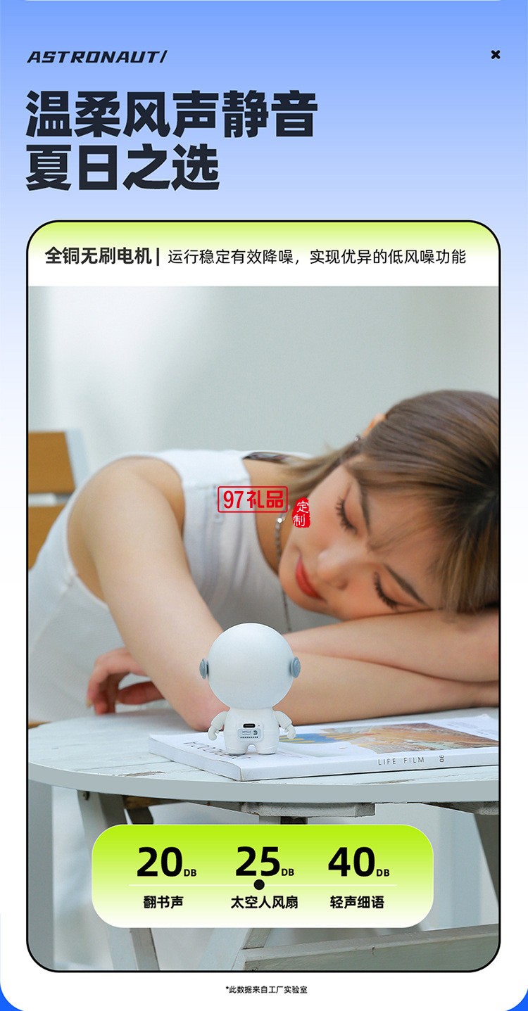 太空人風(fēng)扇 掛脖手持迷你隨身便攜usb小電扇無(wú)葉戶(hù)外露營(yíng)