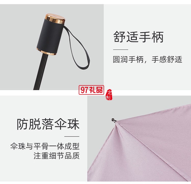 UV傘全自動(dòng)折疊黑膠防曬防紫外線加厚晴雨兩用遮陽(yáng)傘廣告雨傘