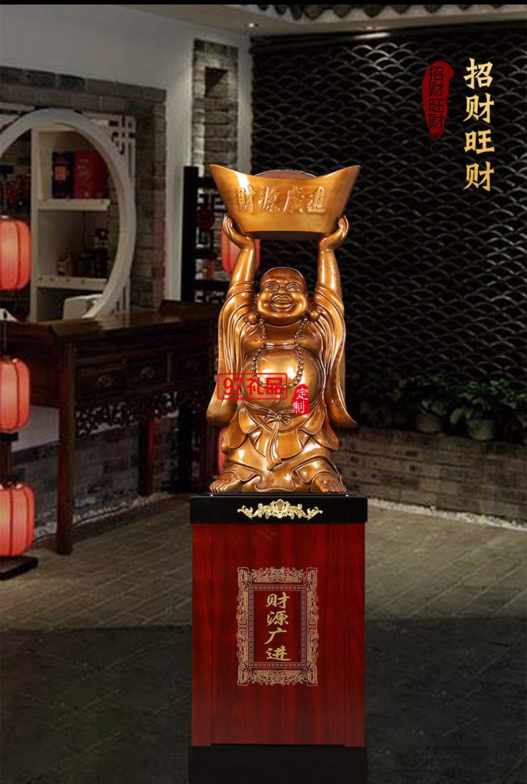 樹(shù)脂工藝品批發(fā)招財(cái)彌勒佛神像落地?cái)[件