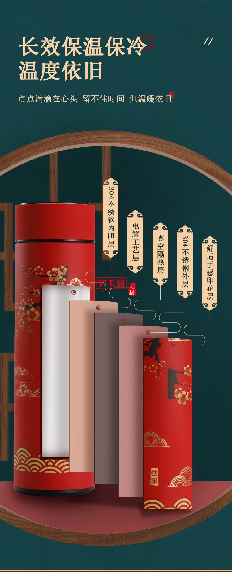 國(guó)潮保溫杯雨傘商務(wù)套裝