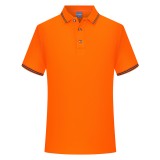 純棉雙邊翻領可定制logo定制Polo衫員工服飾廣告衫