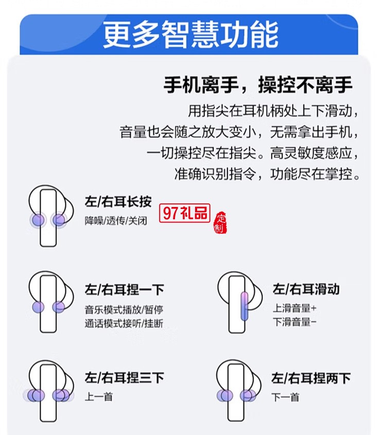 華為FreeBuds Pro無(wú)線(xiàn)藍(lán)牙耳機(jī)主動(dòng)降噪入耳式定制公司廣告禮品