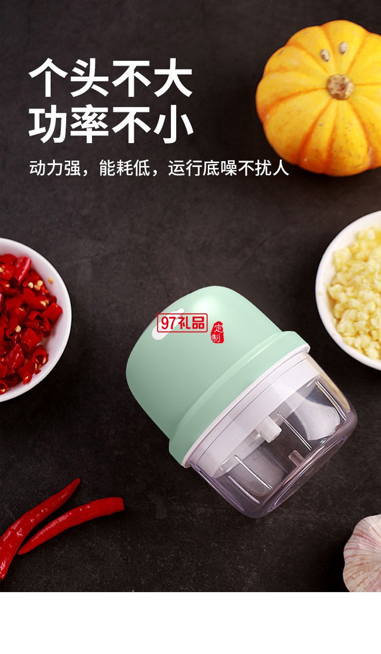 迷你無線電動(dòng)搗蒜器拉蒜器蒜泥器神器蒜泥機(jī)定制公司廣告禮品