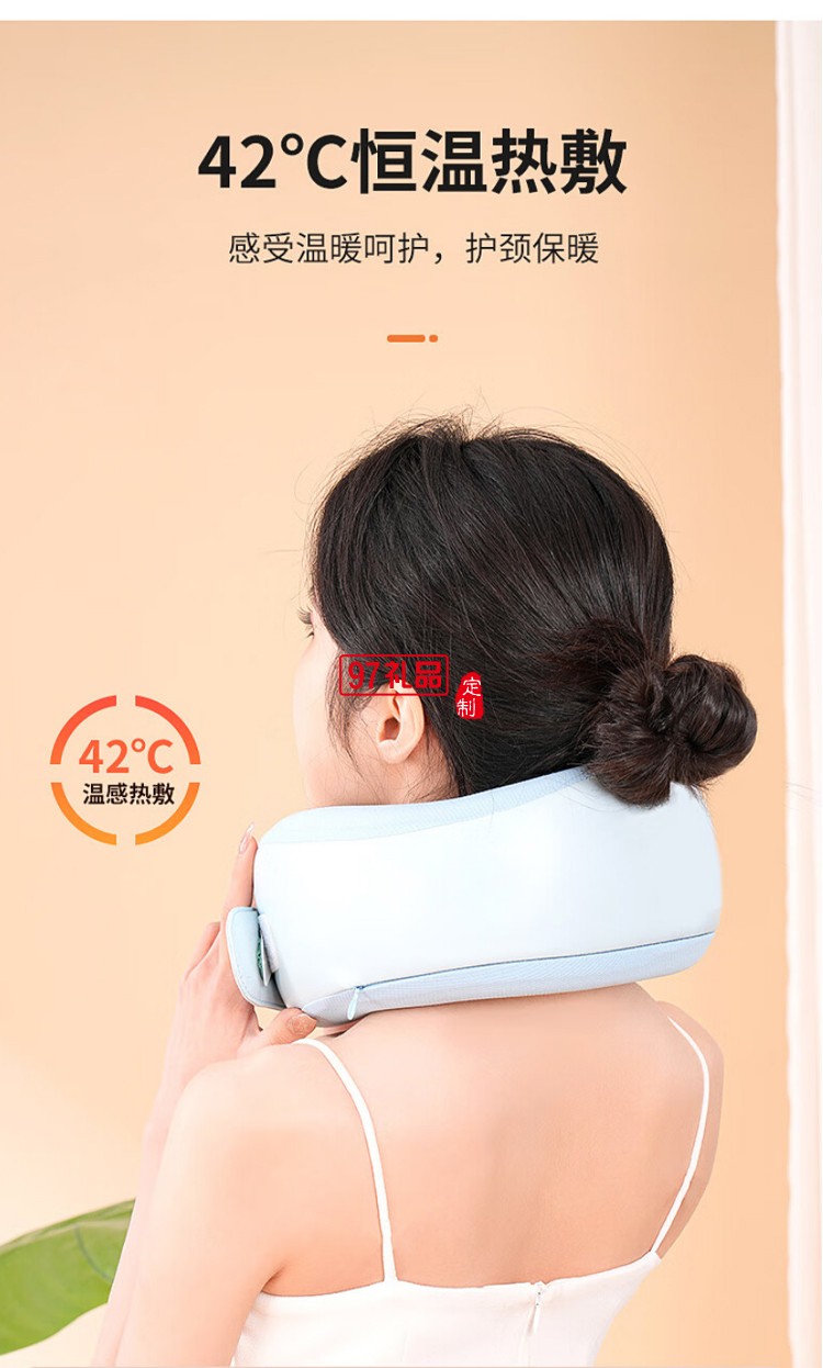 按摩儀3D仿人揉捏親膚萊卡面料新款智能語(yǔ)音多功能頸椎肩頸按摩枕枕頭脖子