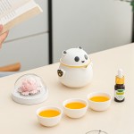 月滿桂香時，把團圓揉進晚風里，熊貓茶具套組